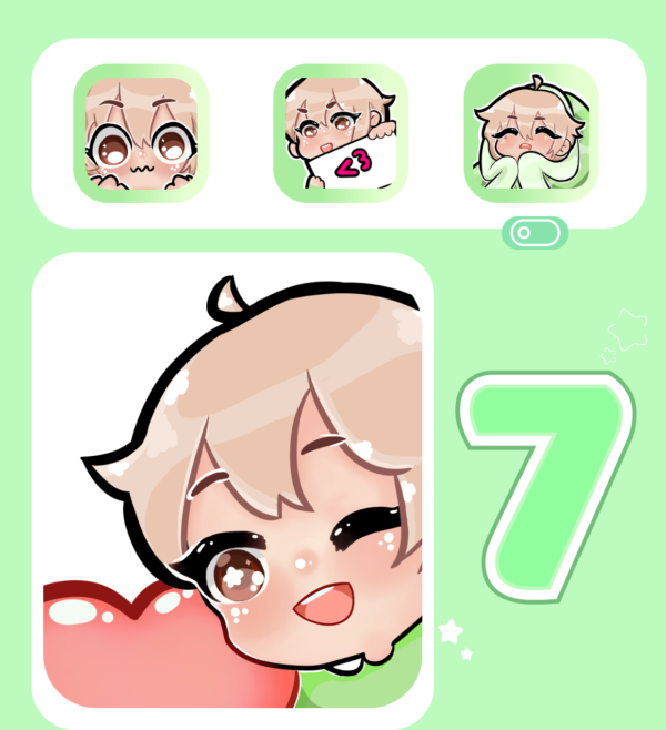 Pack de 7 Emotes