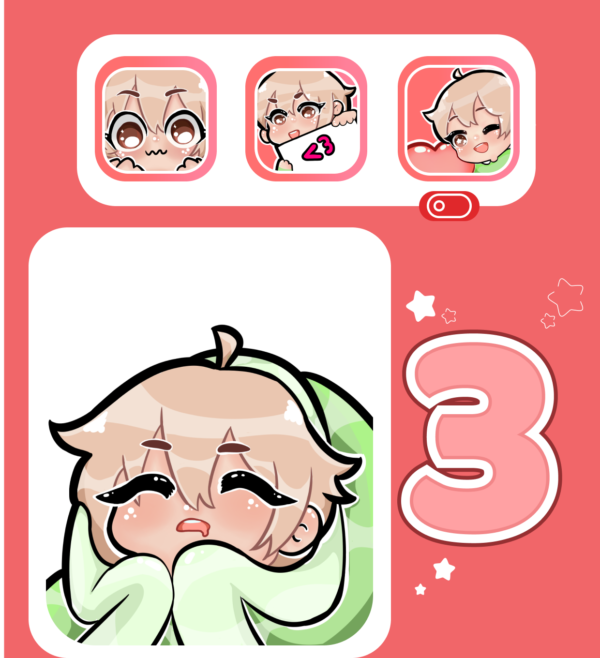Pack de 3 Emotes